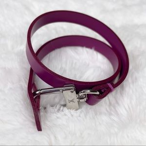 Louis Vuitton fuschia Epi pochette strap or double wrap bracelet